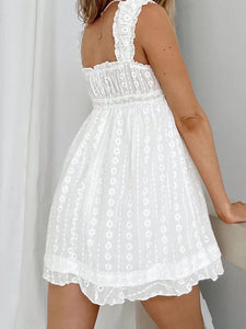 Mini White Floral Dress - Juniper