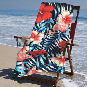 Red Tropical Beach Towel - Juniper