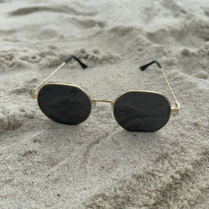 Round Gold Sunglasses - Juniper