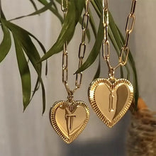 Load image into Gallery viewer, Gold Initial Necklace, Custom Initial Necklace - Juniper
