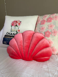 Pink Seashell Designer Bed or Couch Pillow - Juniper