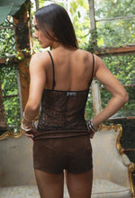 Load image into Gallery viewer, Midnight Cocoa Sheer Top - Juniper
