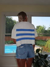 Load image into Gallery viewer, Nautical Charm Short Sleeve Top - Juniper
