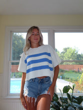 Load image into Gallery viewer, Nautical Charm Short Sleeve Top - Juniper
