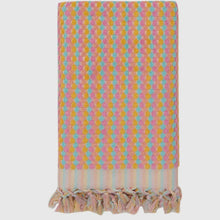 Load image into Gallery viewer, Pompom bubble handloom bath turkish towel heavy luxury decor
