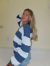 Load image into Gallery viewer, Striped Oversized Sweater - Juniper
