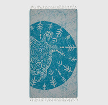 Load image into Gallery viewer, Turkish turtle beach towel

