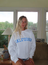 Load image into Gallery viewer, White Cali Crewneck - Juniper
