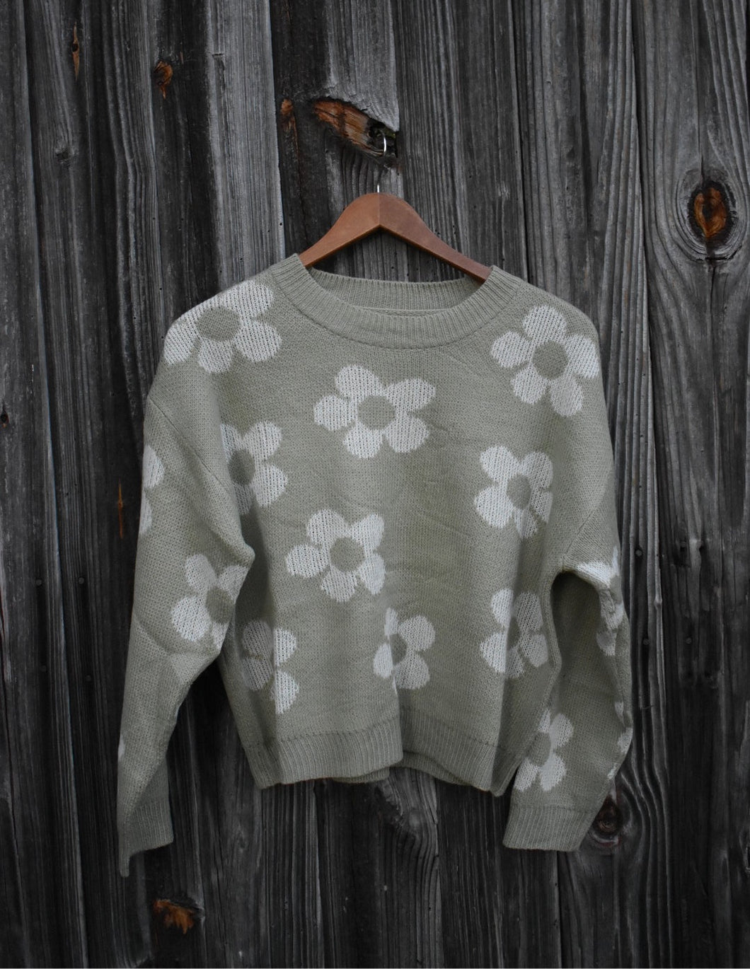 Leafy Green Sweater - Juniper