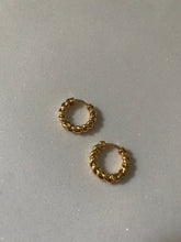 Load image into Gallery viewer, Gold Plated Hoop Huggie Earrings • Huggie Hoop Earrings • Gifts For Her • Minimalist Earrings In Sterling Silver • Best Friend Gift - Juniper
