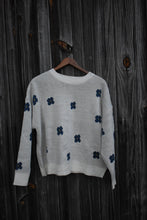 Load image into Gallery viewer, Blue Floral Sweater - Juniper

