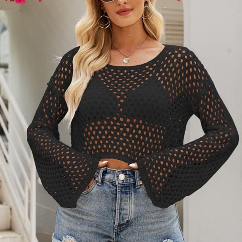 White Knit Cover Up Juniper