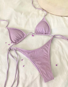 Purple Sparkle Bikini Set - Juniper