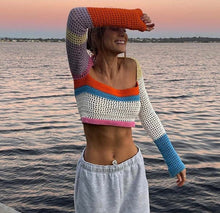 Load image into Gallery viewer, Summer Crochet Sweater - Juniper
