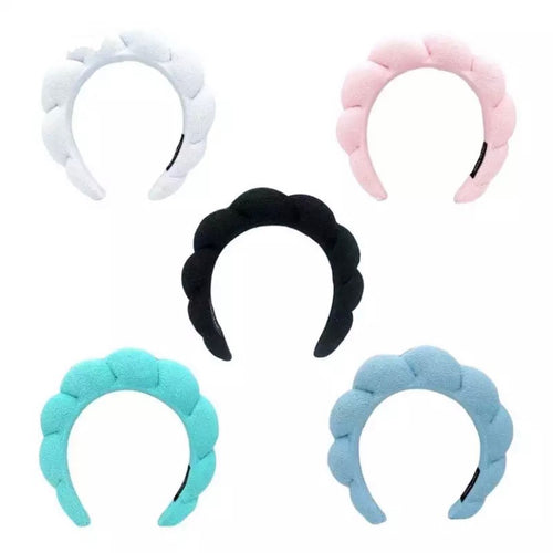 Sponge Hairband Terry Towel Headband Spa Headband For WashingFace Yoga Sweatband - Juniper
