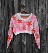 Load image into Gallery viewer, Maddy Pink Floral Sweater - Juniper
