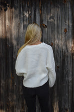Load image into Gallery viewer, White Button Sweater - Juniper
