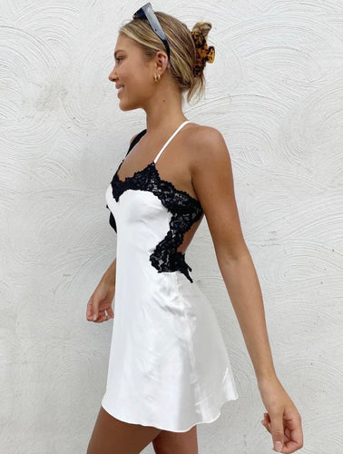 White Slip Lace Dress - Juniper