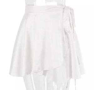 Silky White Skirt - Juniper