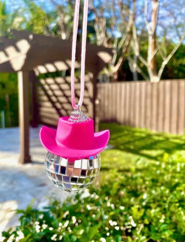 Pink Cowgirl Hat Keychain - Juniper
