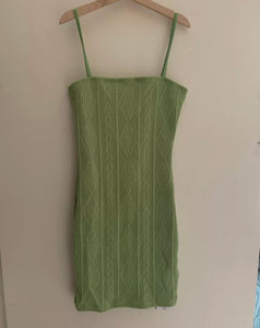 Green Skit Bodycon Summer Dress - Juniper