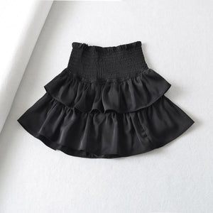 White/Black Ruffle Skirt - Juniper